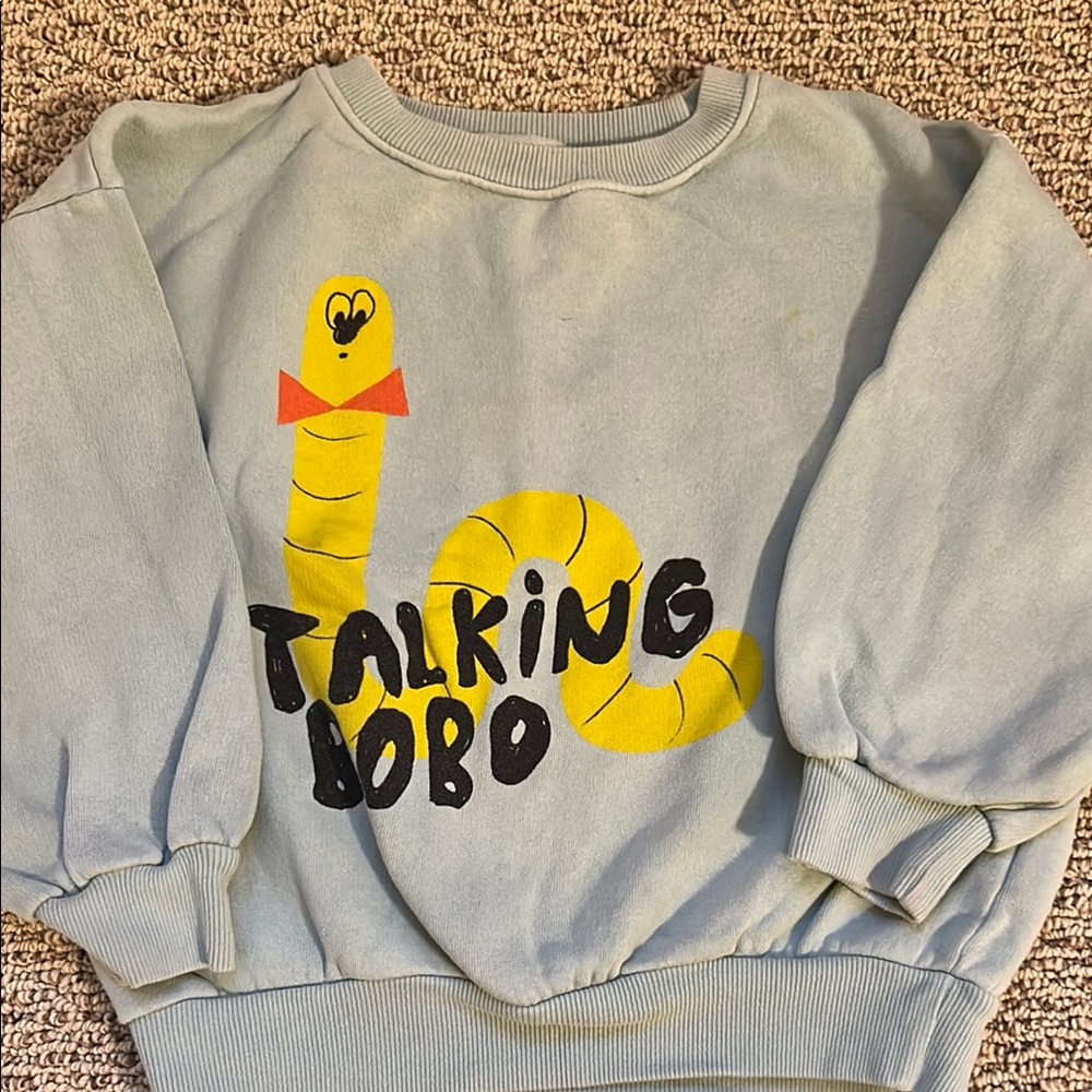 Bobo Choses Light Blue Cozy Sweatshirt